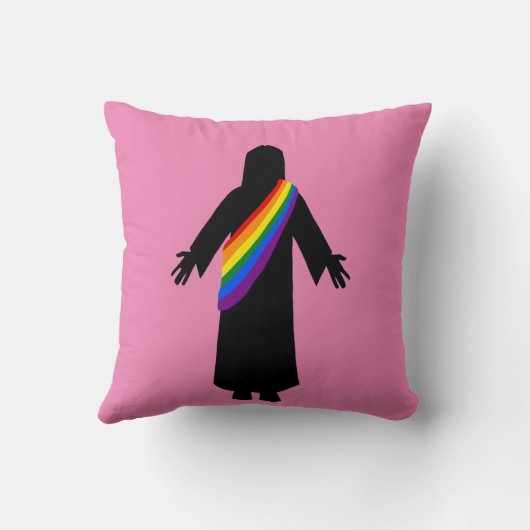 Pride Jesus Pillow Kussen (Achterkant)