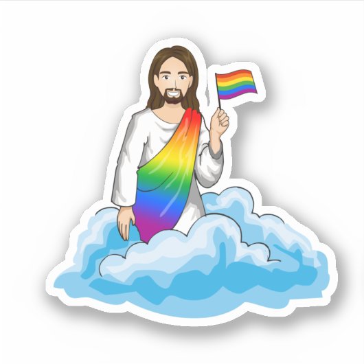 Pride Jesus Sticker (Voorkant)