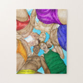 Pride jongens van kunstenaar Joe Phillips. Legpuzzel (Verticaal)