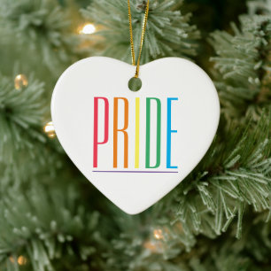 PRIDE Keramisch Hart Ornament
