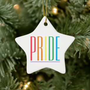 PRIDE Keramische Star Ornament