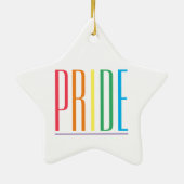 PRIDE Keramische Star Ornament (Achterkant)