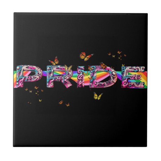 Pride keramische Tegel vieren Tegeltje (Voorkant)