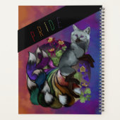 Pride Kitsune en Columbine Flowers Planner (Achterkant)