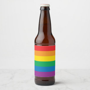 Pride Kleurig regenboogontwerp Bier Etiket