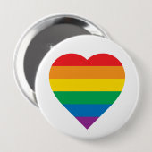 Pride | Kleurig regenboogontwerp Ronde Button 4,0 Cm (Voorkant /achterkant)