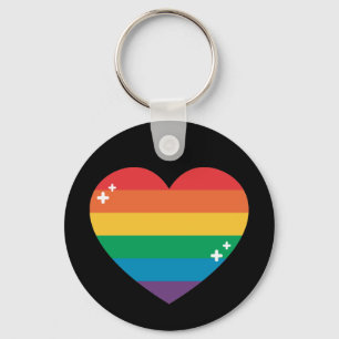 Pride   Kleurig regenboogontwerp Sleutelhanger
