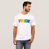 Pride | Kleurig regenboogontwerp T-shirt (Voorkant volledig)