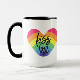 Pride, kus me, liefde is eerlijk. mok