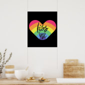 Pride, kus me, liefde is eerlijk. poster (Keuken)
