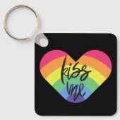 Pride, kus me, liefde is eerlijk. sleutelhanger (Voorkant)