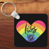 Pride, kus me, liefde is eerlijk. sleutelhanger (Voorkant)