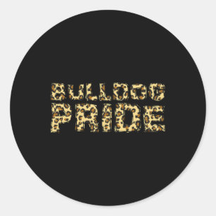 Pride Leopard School Spirit Sport Fan Game Dag Ronde Sticker