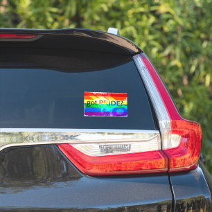 Pride LGBT Flag Oval Window Decaal Sticker