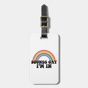 Pride LGBT Geluiden Gay Ik Ben In Gay Regenboog Bagagelabel
