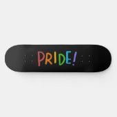PRIDE LGBT-kleuren — Typografie-ontwerp Skateboard (Horizontaal)
