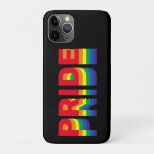 Pride lgbt lgbtq homo-regenboog zwart iPhone 11 pro hoesje