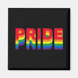 Pride lgbt lgbtq homo-regenboog zwart magneet