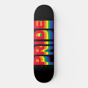 Pride lgbt lgbtq homo-regenboogrek zwart skateboard