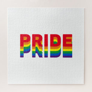 Pride lgbt lgbtq homo-regenboogretro kleuren legpuzzel