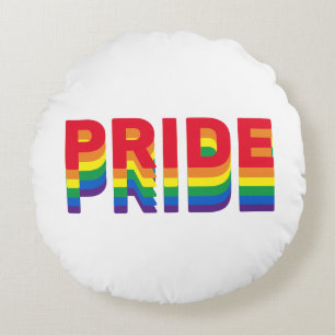 Pride lgbt lgbtq homo-regenboogretro kleuren rond kussen