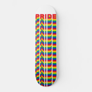 Pride lgbt lgbtq homo-regenboogretro patroon skateboard