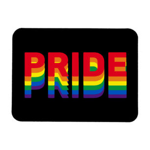 Pride lgbt lgbtq homo-regenboogretro zwart magneet