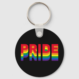 Pride lgbt lgbtq homo-regenboogretro zwart sleutelhanger