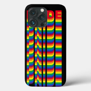 Pride lgbt lgbtq homo vlag zwart iPhone 13 pro hoesje