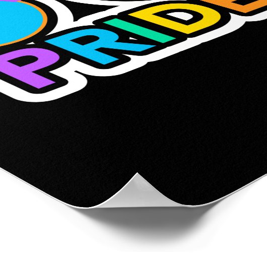 Pride. LGBT+Pride. Regenboog. Poster (Hoek)