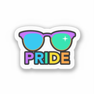 Pride. LGBT+Pride. Regenboog. Sticker