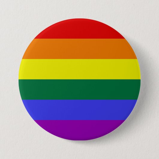 Pride LGBT-regenboog Ronde Button 7,6 Cm (Voorkant)