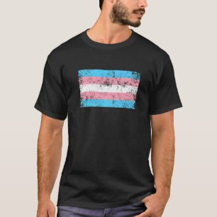 Pride Lgbt Vintage de Transgender Flag T-shirt