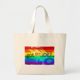 Pride LGBT-vlag Grote Tote Bag