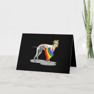 Pride Lgbt Vlag Homoseksueel Lesbische Whippet Lie Kaart