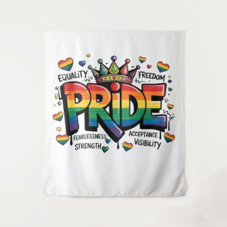 Pride LGBTQ Acceptance LGBT 4th of July Flag USA Wandkleed