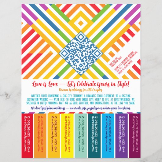 Pride LGBTQ+ afscheur flyer (Voorkant)