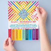 Pride LGBTQ+ afscheur flyer (Hand)