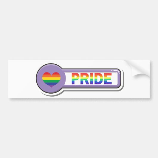 Pride LGBTQ+ Bumpersticker (Voorkant)