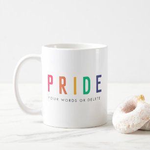 Pride   LGBTQ Gay Modern Rainbow Koffiemok