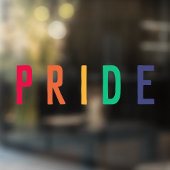 Pride | LGBTQ Gay Modern Rainbow Raamsticker