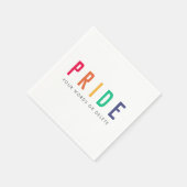 Pride | LGBTQ Gay Modern Rainbow Servet (Hoek)