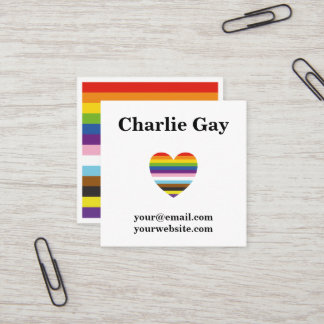 Pride LGBTQ Gay Rainbow Carte de visite