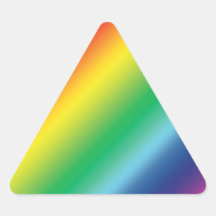 Pride lgbtq lgbt regenboogkleurpatroon driehoek sticker