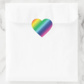 Pride lgbtq lgbt regenboogkleurpatroon hart sticker (Tas)