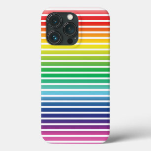 Pride lgbtq lgbt regenboogwitte strepen patroon iPhone 13 pro hoesje