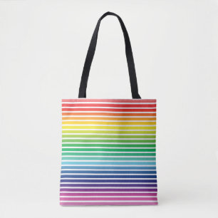 Pride lgbtq lgbt regenboogwitte strepen patroon draagtas