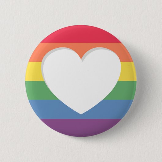 Pride LGBTQ Liefde is Liefde Button Pin (Voorkant)