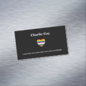 Pride LGBTQ Rainbow Magnet Carte de visite (In Situ)