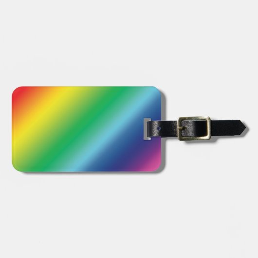 Pride lgbtq regenboogkleurpatroon bagagelabel (Voorkant horizontaal)
